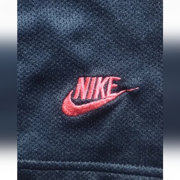 Nike Retro Y2K Large Track Pants Black Red Stripe Mesh Sweatpants - Picture 9 of 9